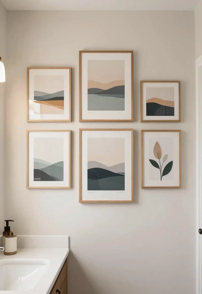 12 Womens Bathroom Decor Ideas with Elegant Touches 9. Personalize with Art 0