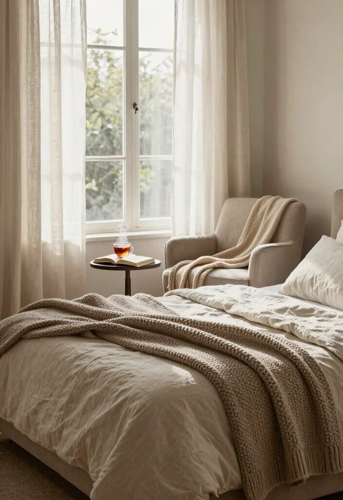 14 Bedroom Decorating Ideas to Refresh Any Space 2. Natural Textiles for a Cozy Touch 0