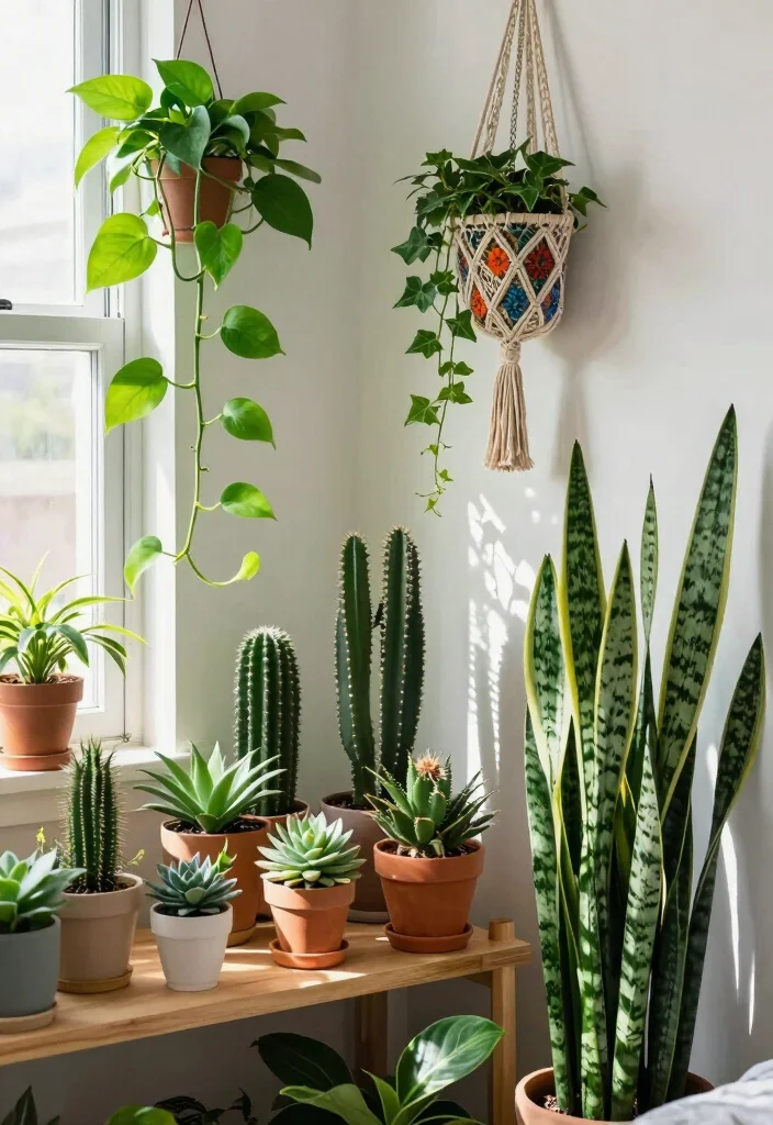 14 Bedroom Decorating Ideas to Refresh Any Space 3. Indoor Plants for Air Quality 0
