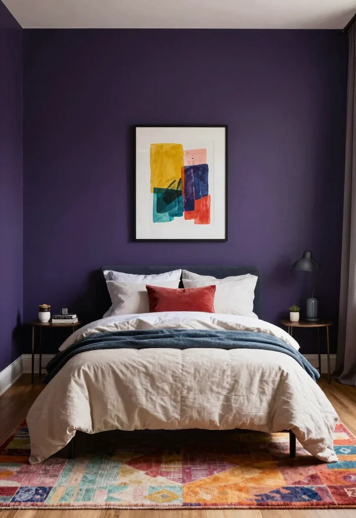 14 Bedroom Ideas for Small Rooms That Feel Cozy 10. Bold Accents to Create Interest 0