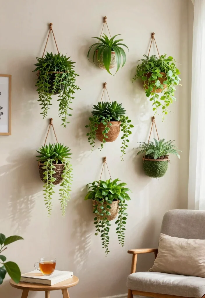 14 Bedroom Ideas for Small Rooms That Feel Cozy 3. Vertical Gardens for a Green Touch 0