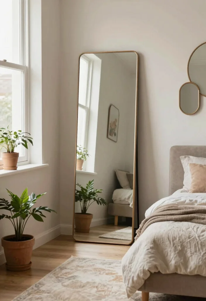 14 Bedroom Ideas for Small Rooms That Feel Cozy 4. Use Mirrors to Create the Illusion of Space 0