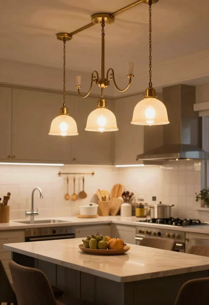 14 Classic Kitchen Ideas That Never Go Out of Style 11. Elegant Lighting Fixtures 0