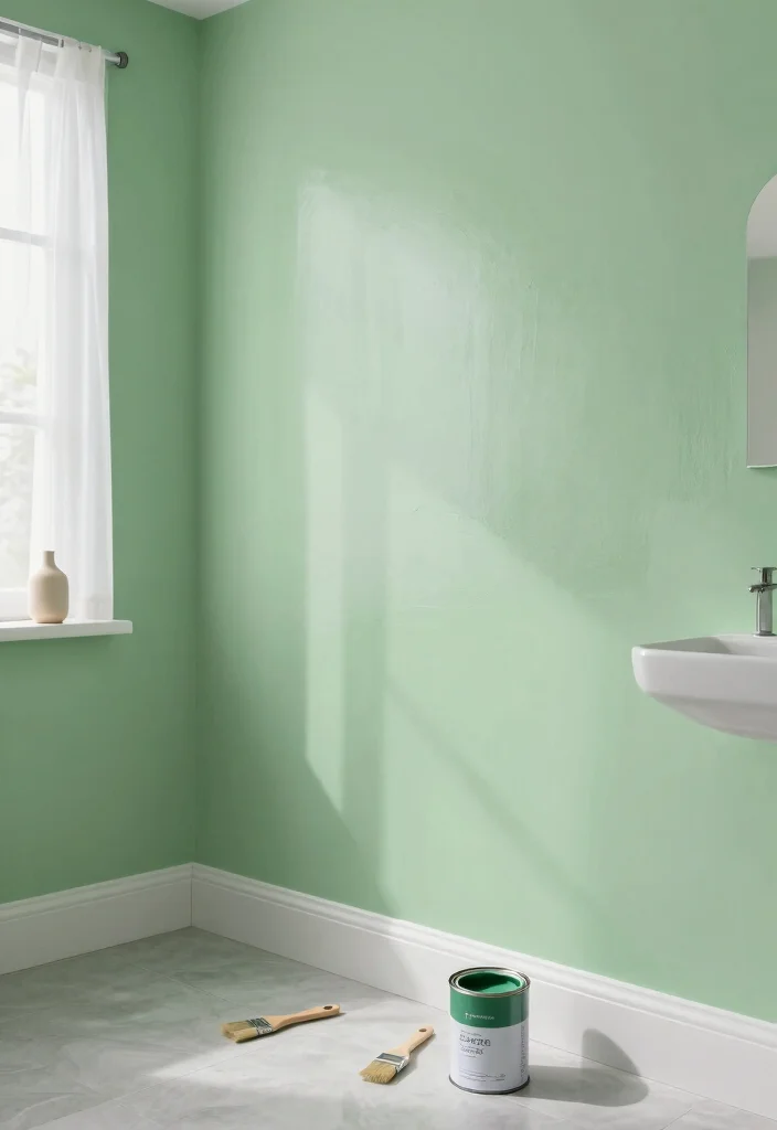 14 DIY Bathroom Ideas for Affordable Stylish Upgrades 2. Eco Friendly Paint Makeover 0