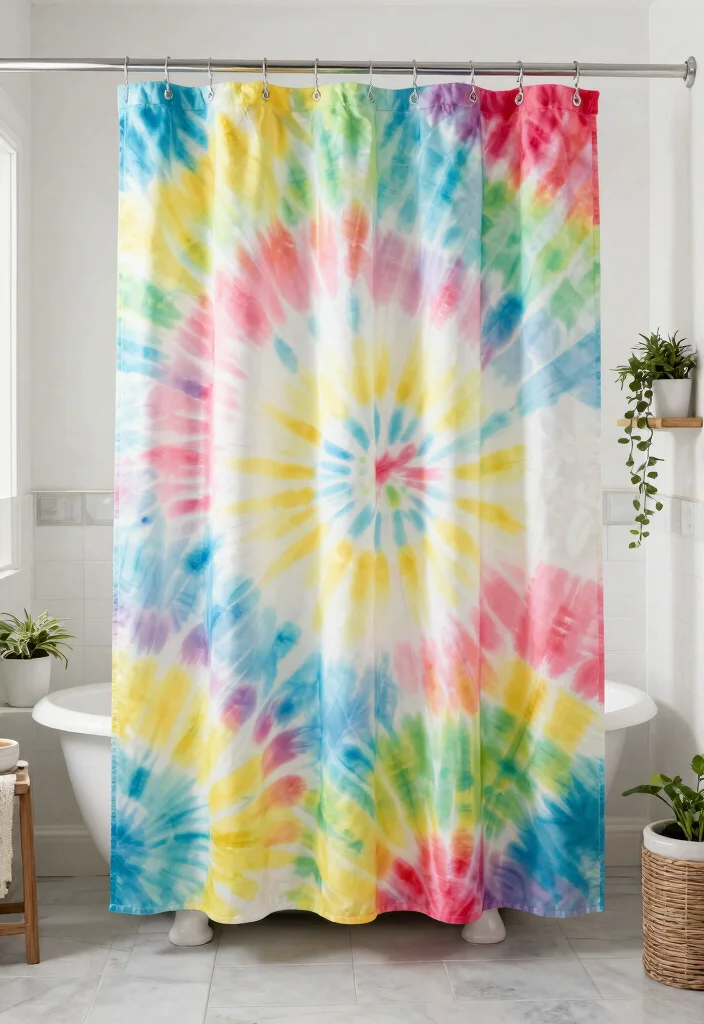 14 DIY Bathroom Ideas for Affordable Stylish Upgrades 9. Customized Shower Curtain 0