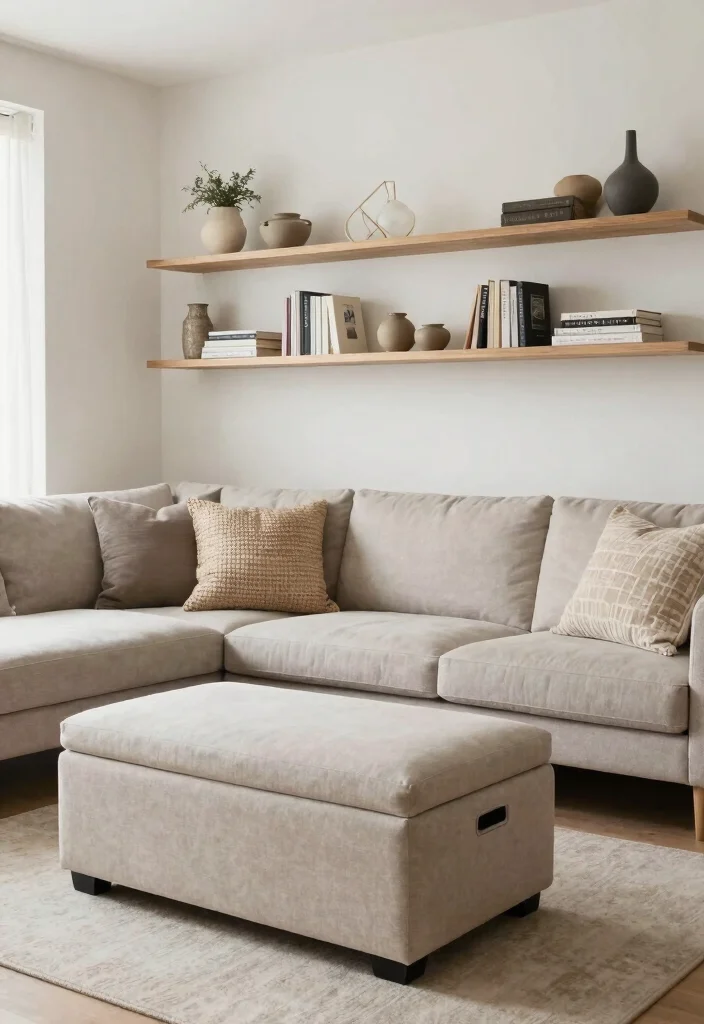 14 Home Design Living Room Ideas for Everyday Living 40 14 Home Design Living Room Ideas for Everyday Living 10. Smart Storage Solutions 0