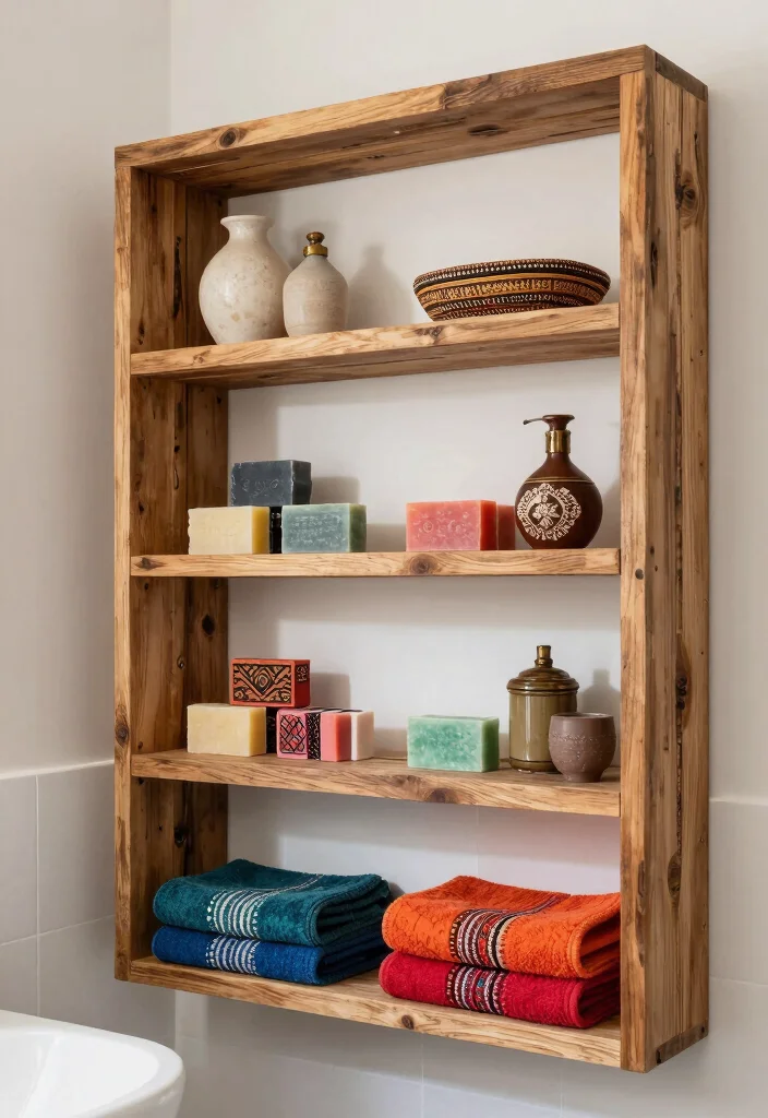 14 Indian Bathroom Ideas with Traditional Modern Balance 10. Open Shelving for Accessibility 0