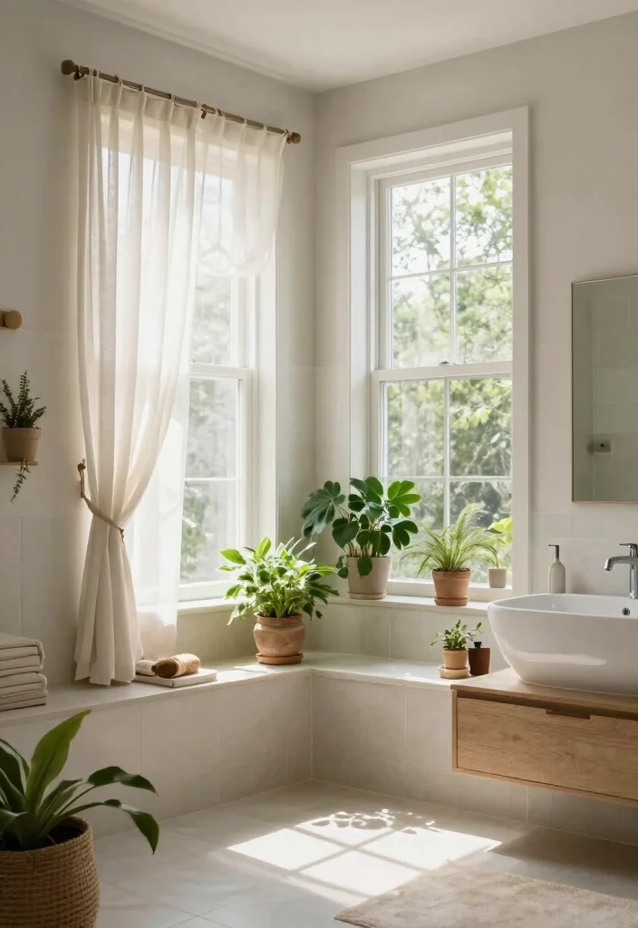 14 Indian Bathroom Ideas with Traditional Modern Balance 14. Luxurious Natural Lighting 0