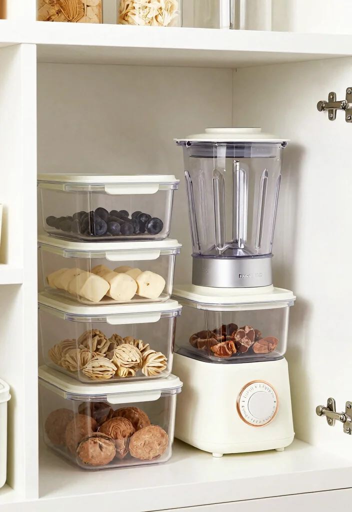 14 Kitchen Appliance Storage Ideas That Hide the Clutter 10. Use Clear Containers for Visibility 0
