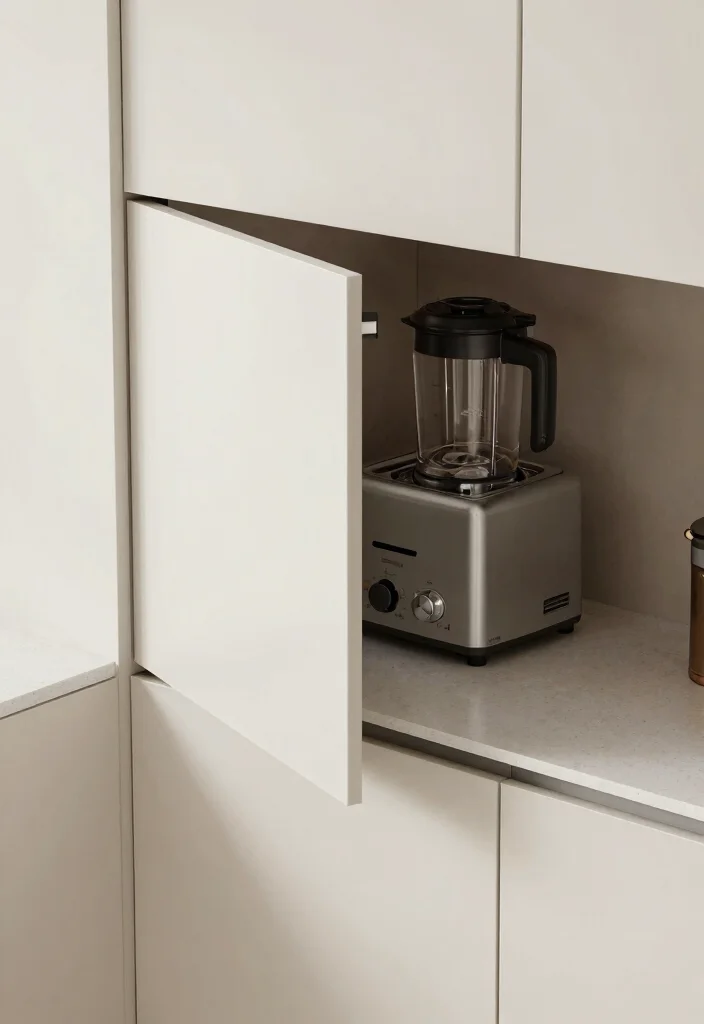 14 Kitchen Appliance Storage Ideas That Hide the Clutter 6. Create a Hidden Appliance Garage 0