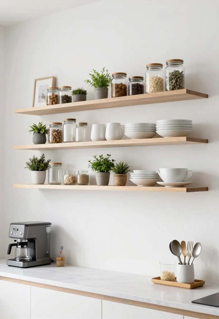 14 Kitchen Organizing Ideas for a Clutter Free Space 1. Utilize Vertical Space with Shelving 0