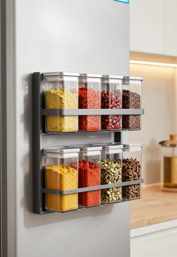 14 Kitchen Organizing Ideas for a Clutter Free Space 3. Magnetic Spice Racks 0