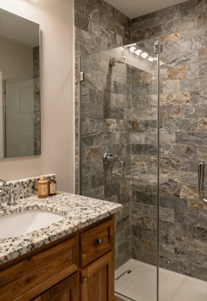 14 Luxury Guest Bathroom Ideas That Impress Instantly 10. Natural Stone Accents 0