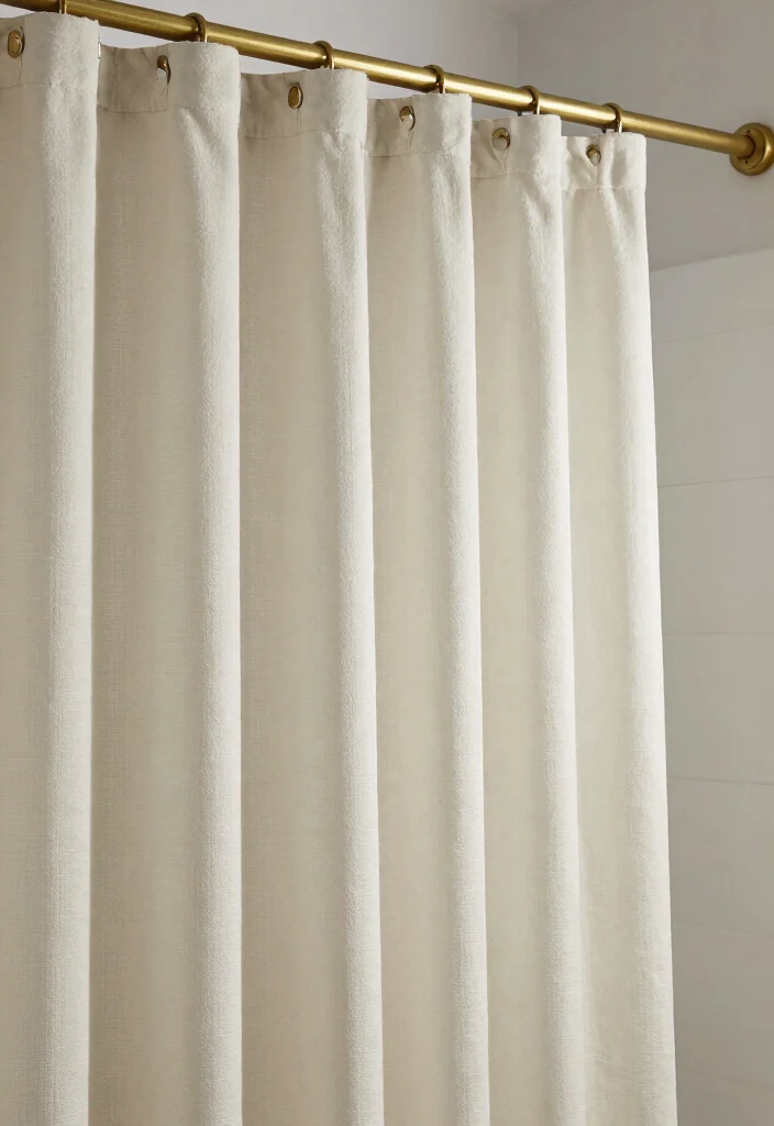 14 Luxury Guest Bathroom Ideas That Impress Instantly 14. Elegant Shower Curtains 0