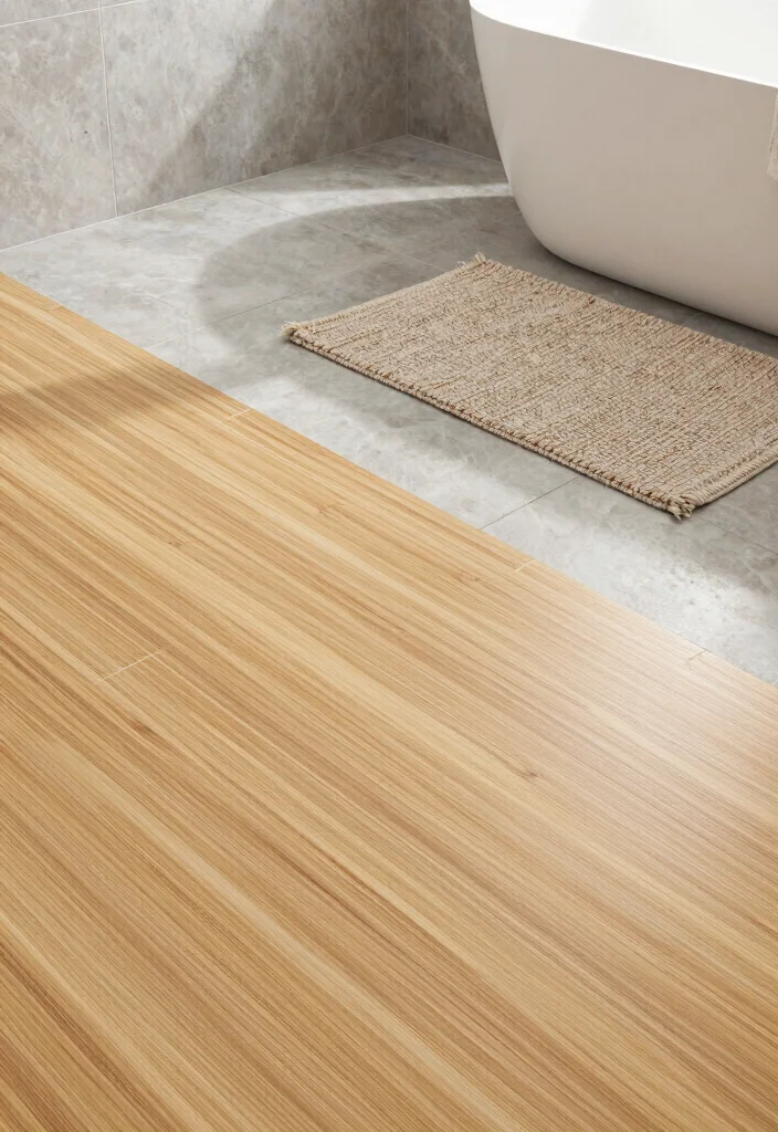 14 Luxury Guest Bathroom Ideas That Impress Instantly 6. Stylish Eco Friendly Flooring 0