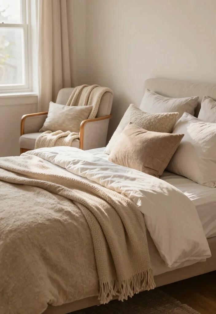 14 Main Bedroom Decor Ideas for a Polished Finish 12. Soft Cozy Accents 0