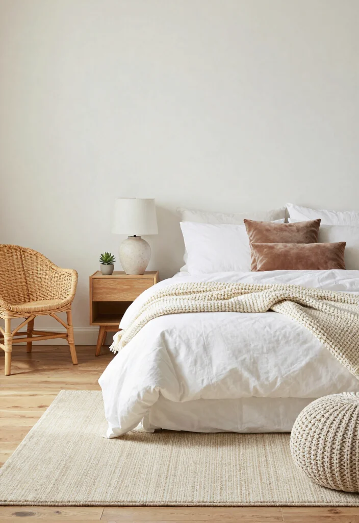 14 Main Bedroom Decor Ideas for a Polished Finish 2. Layer Textures for Comfort 0