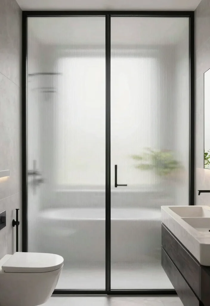 14 Master Suite Bathroom Ideas for Large Luxurious Spaces 53 14 Master Suite Bathroom Ideas for Large Luxurious Spaces 13. Privacy with Frosted Glass 0