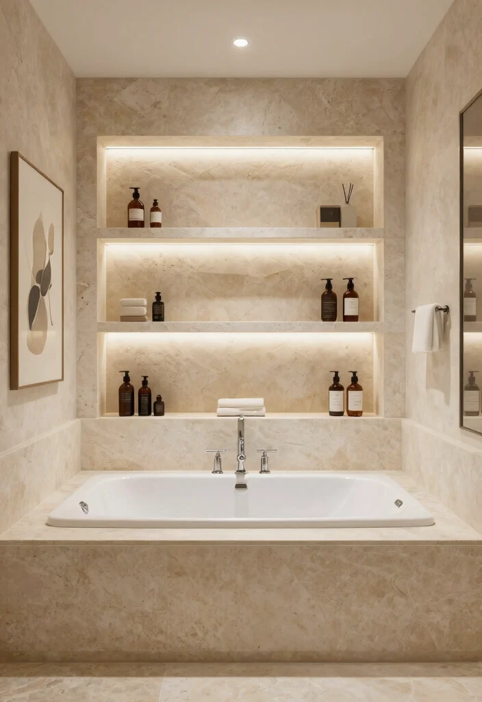 14 Master Suite Bathroom Ideas for Large Luxurious Spaces 64 14 Master Suite Bathroom Ideas for Large Luxurious Spaces 14. Unique Tub Surrounds Creative Ideas 0