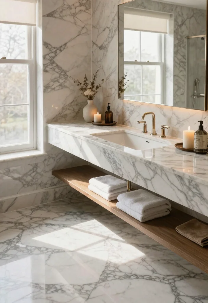 14 Master Suite Bathroom Ideas for Large Luxurious Spaces 34 14 Master Suite Bathroom Ideas for Large Luxurious Spaces 4. Luxurious Finishes Marble and Natural Stone 0