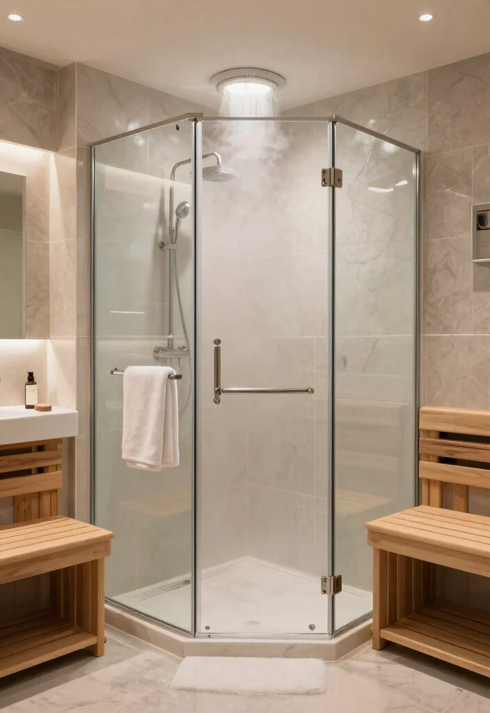 14 Master Suite Bathroom Ideas for Large Luxurious Spaces 38 14 Master Suite Bathroom Ideas for Large Luxurious Spaces 8. Spa Like Features Steam Showers and Saunas 0