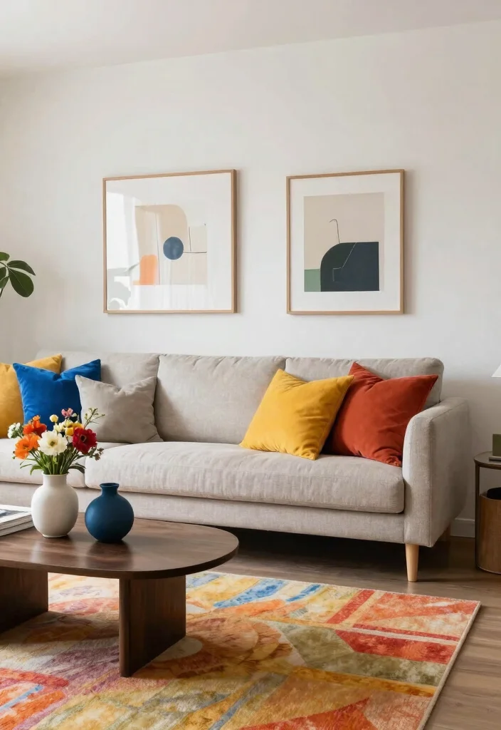 14 Open Living Room Ideas for Airy Modern Homes 61 14 Open Living Room Ideas for Airy Modern Homes 11. Colorful Accents 0