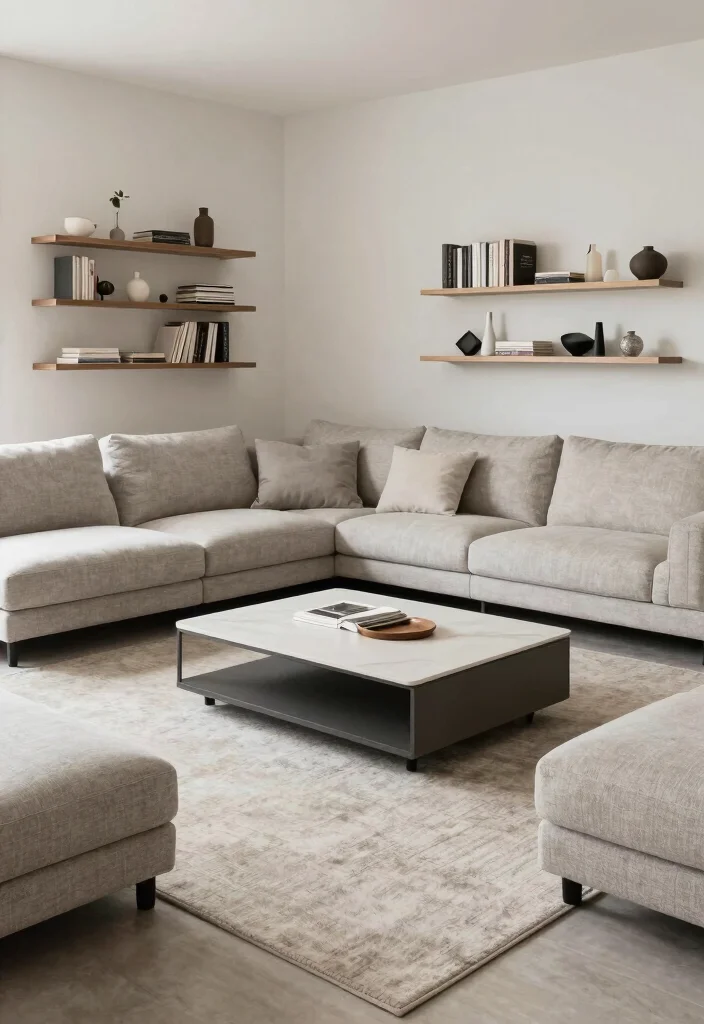 14 Open Living Room Ideas for Airy Modern Homes 12 14 Open Living Room Ideas for Airy Modern Homes 2. Multi functional Furniture 0