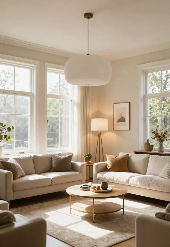 14 Open Living Room Ideas for Airy Modern Homes 35 14 Open Living Room Ideas for Airy Modern Homes 5. Strategic Lighting 0