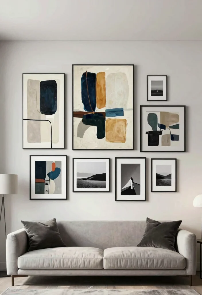 14 Open Living Room Ideas for Airy Modern Homes 48 14 Open Living Room Ideas for Airy Modern Homes 8. Statement Art Pieces 0