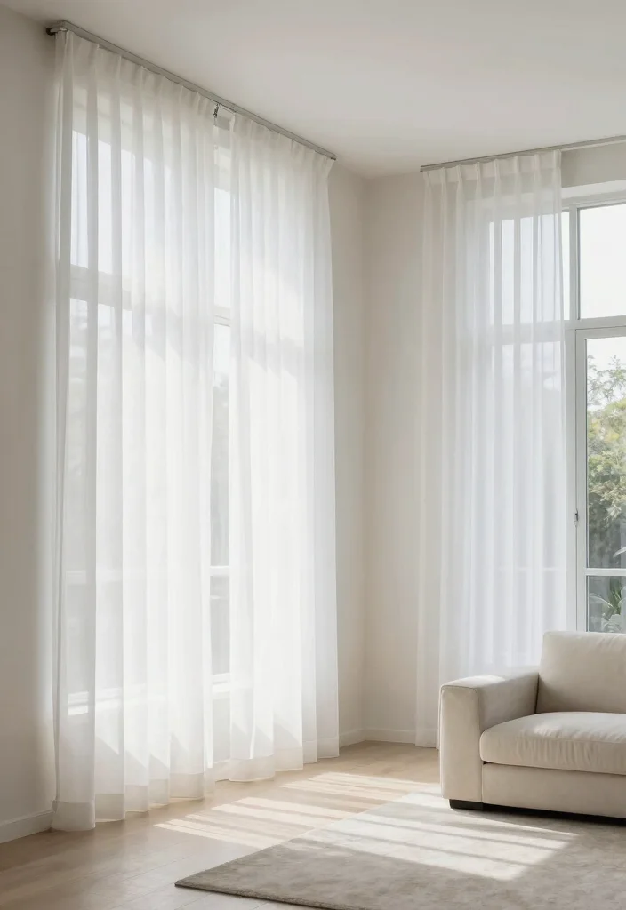 14 Open Living Room Ideas for Airy Modern Homes 49 14 Open Living Room Ideas for Airy Modern Homes 9. Minimalist Window Treatments 0