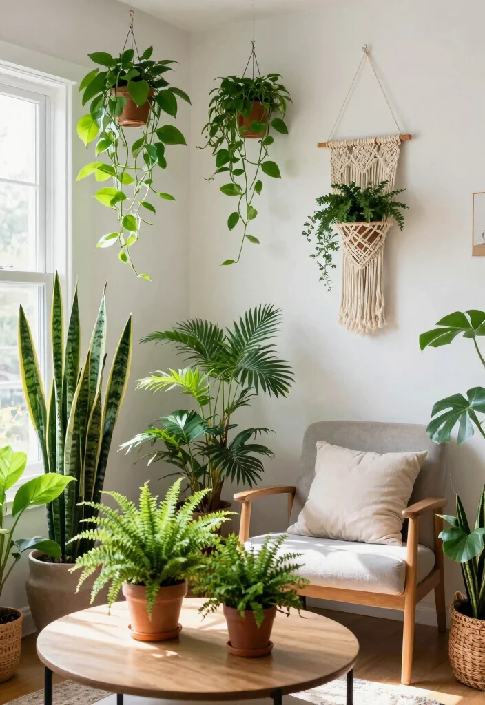 15 Best Living Room Ideas for Comfort and Style 14 15 Best Living Room Ideas for Comfort and Style 4. Incorporate Greenery 0