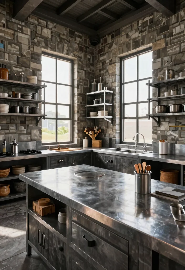 9 Minecraft Kitchen Design Ideas for Creative Builds 6. Industrial Charm 0