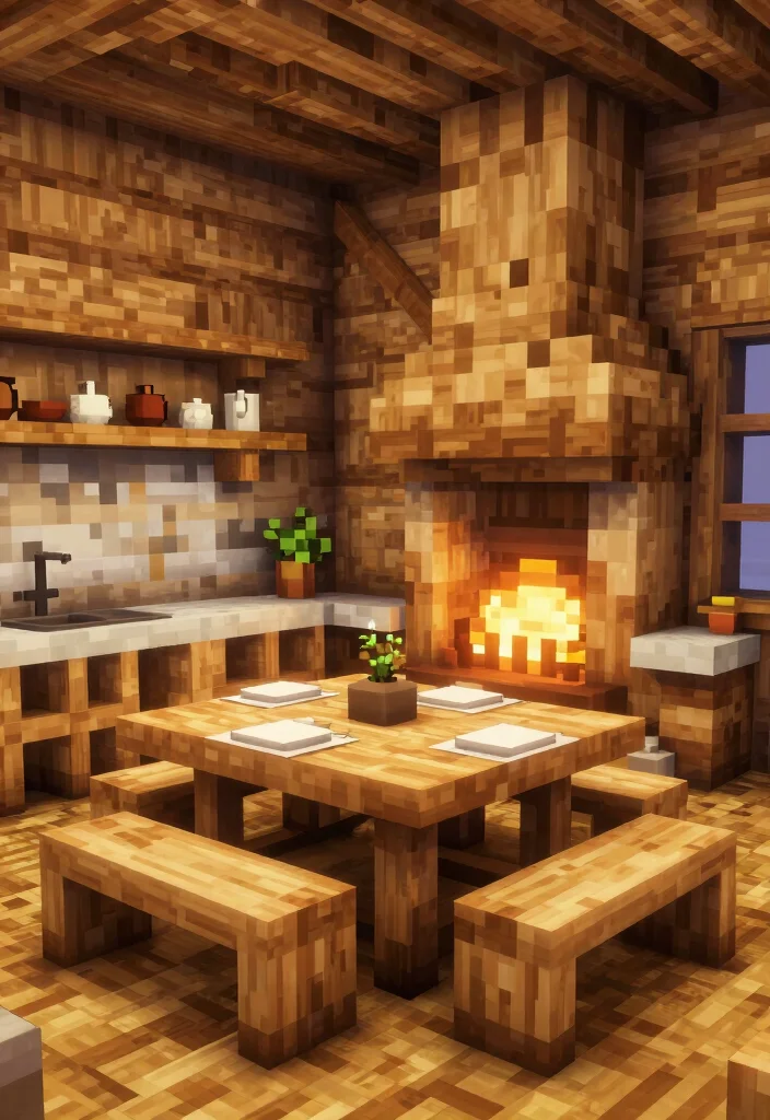 9 Minecraft Kitchen Design Ideas for Creative Builds 8. Rustic Barn Style 0