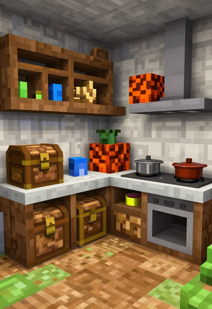 9 Minecraft Kitchen Design Ideas for Creative Builds 9. Themed Adventure Kitchen 0