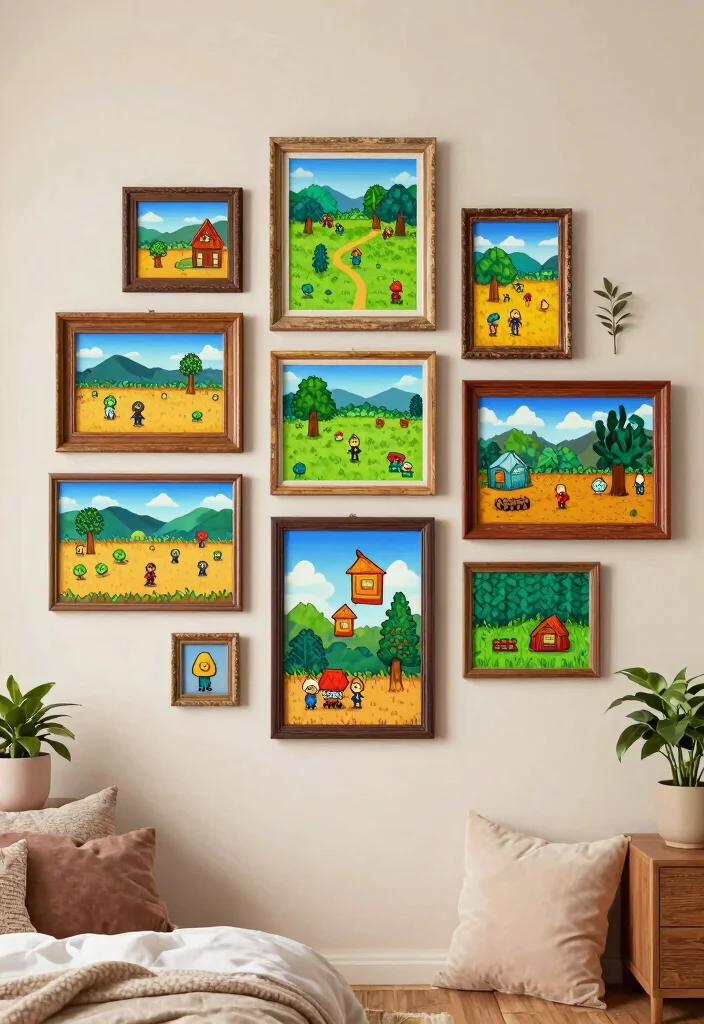 9 Stardew Valley Bedroom Ideas Fans Will Love 36 9 Stardew Valley Bedroom Ideas Fans Will Love 6. Whimsical Wall Art 0
