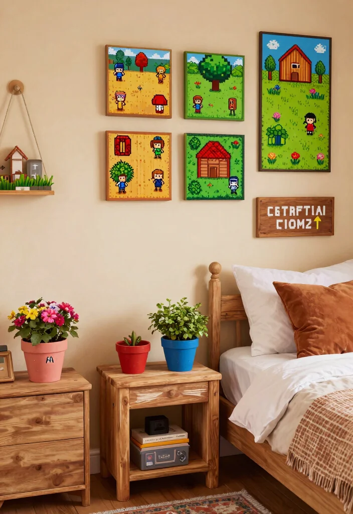 9 Stardew Valley Bedroom Ideas Fans Will Love 48 9 Stardew Valley Bedroom Ideas Fans Will Love 8. Crafty DIY Decor 0
