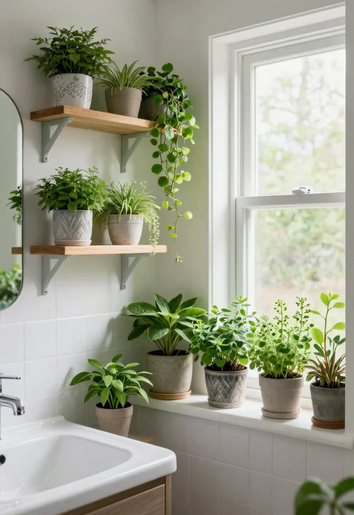 9 Toca Boca Small Bathroom Ideas for Compact Homes 5. Add Some Greenery 0