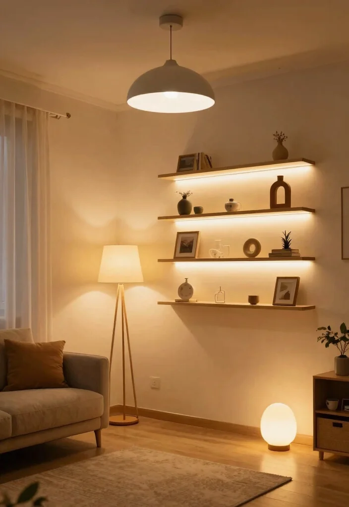 9 Very Small Living Room Ideas for Tiny Homes 48 9 Very Small Living Room Ideas for Tiny Homes 8. Smart Lighting Solutions 0